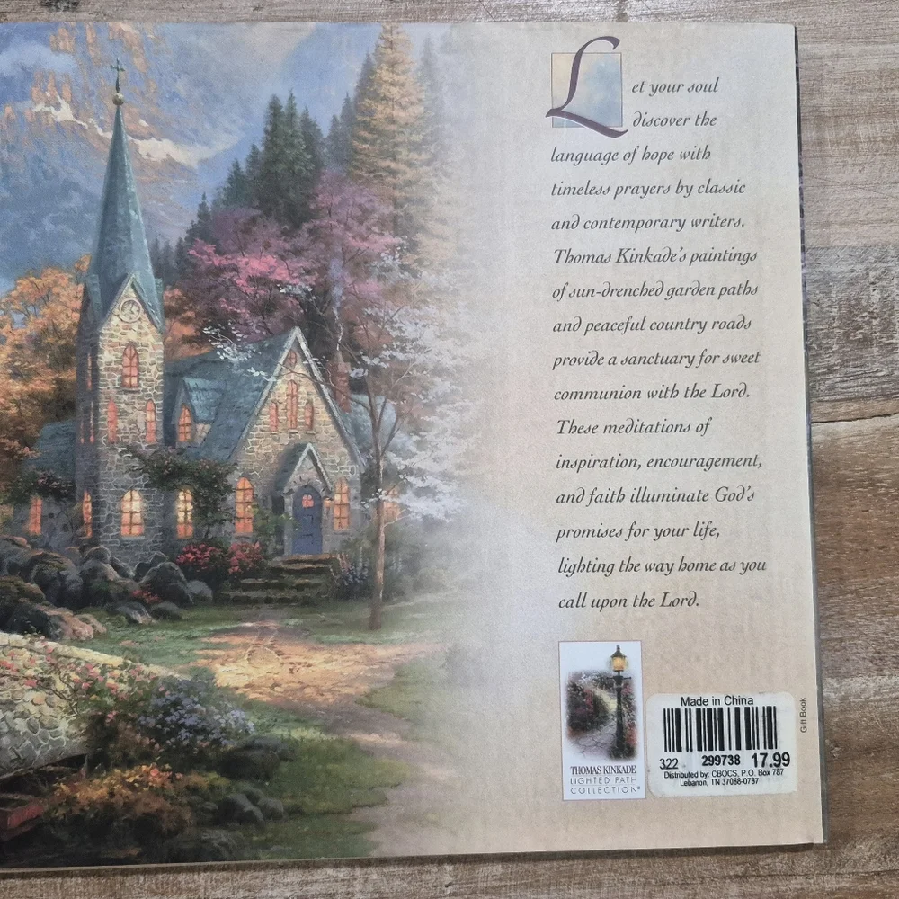 Thomas Kinkade 'Prayers of Hope and Light' with Vibrant Landscape And Candle Set - Picture 11 of 14